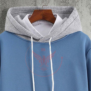 High Quality Winter Men's <b>Oversized</b> <b>Fleece</b> <b>Hoodies</b> Solid Casual with Pocket Customized Logo & Color Polyester/Cotton - Product Image 4