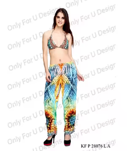 Pantalon ample imprimé taille moyenne pour femmes à la mode pour 2025 printemps été idéal pour les sorties décontractées et un style confortable - Product Image 6