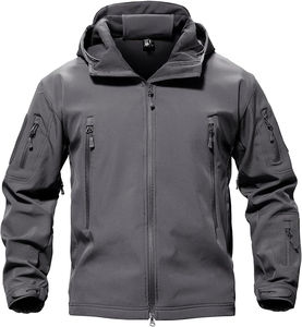 Chaqueta táctica Softshell de alta calidad para invierno Durable Sostenible Tamaño personalizable Bolsillo lateral Cremallera Chaquetas Softshell recubiertas - Product Image 1