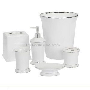 Nouvelle arrivée Ensemble d'accessoires de salle de bain 7 pièces en métal bronze Maison de luxe Hôtels Villas Vente en gros - Product Image 5