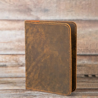 Buatan tangan kulit disesuaikan Organizer perjalanan dompet penutup elegan kasual RFID paspor pemegang dompet terbuka untuk panjang kasual Keluarga