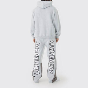 Survêtement brodé à manches longues avec impression de logo entièrement personnalisé, dernière collection de survêtements légers pour adultes pour hommes - Product Image 2