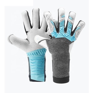 Gants de gardien de but professionnels personnalisables, latex allemand antidérapant, design respirant, sangle de poignet réglable, fermeture à boucle et crochet pour - Product Image 5