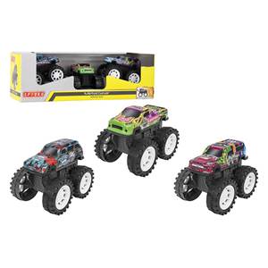 SPIDKO Assorted 42521 Big Foot Metal <b>Gear</b> Model Car Set with Clutch 3pcs Diecast <b>Toys</b> - Product Image 1