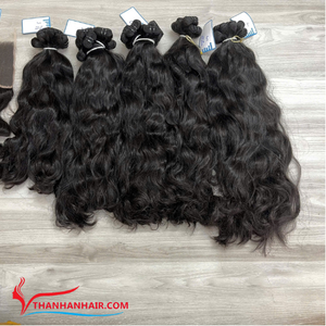 Paquetes de cabello crudo LISTO para enviar Extensiones de cabello de trama de cabello humano vietnamita Proveedor mayorista de tejido sin procesar - Product Image 2
