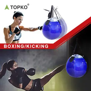 TOPKO Kualitas Tinggi PVC Dapat Disesuaikan Tugas Berat Tas Air Rumah Kebugaran Membentuk Pelatihan Punching Bag Boxing Air Punch Bag