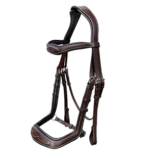 Brida de salto para caballo de cuero de primera calidad, de alta demanda, con cómoda narquera elevada, opción de múltiples colores, Horsekraft - Product Image 5