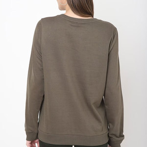 Venta al por mayor de alta calidad de las mujeres de cuello redondo sudadera de lana de las mujeres pulóver sudadera, sudadera para las mujeres - Product Image 6