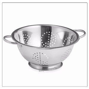 22 cm Eco-Friendly Stainless Steel Kitchen Tool Durable <b>Colander</b> & Strainer for Fruits Rice Vegetables - Product Image 2