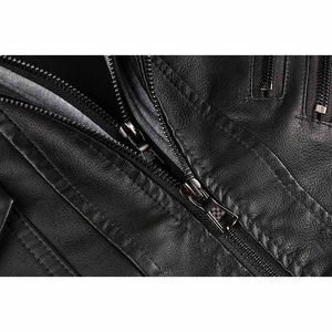 New Arrivals 2025 <b>Large</b> Size Leather Casual Stand Collar Waterproof Winter <b>Canvas</b> Men's Jackets OEM Service Customized - Product Image 6