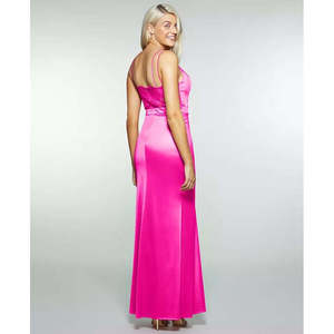 Abito da ballo rosa in raso con pizzo sul retro City Studios Junior, taglia 15 - Stile a sirena con silhouette a trapezio, per feste, con paillettes e drappeggi - Product Image 2