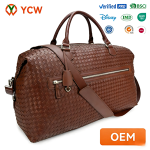 Sac de <span class=keywords><strong>voyage</strong></span> en PU personnalisé OEM - Sac à main pour homme de grande capacité avec certification BSCI pour les voyages d'affaires - Product Image 1