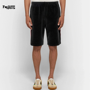 Summer High Vibes <b>Men's</b> Camouflage Pattern Canvas <b>Shorts</b> with <b>Red</b> Line Quick Dry Gym & Street Wear - Product Image 6