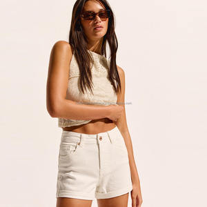 Haute qualité personnalisé décontracté poids lourd tricoté coton éponge français sport course cordon couleur unie femmes Shorts - Product Image 1