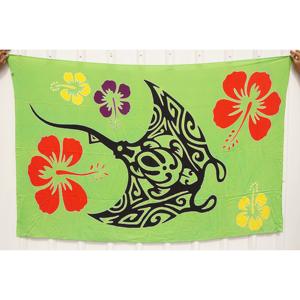 100% Fine Quality Rayon Hand-Painted Hawaiian Sarongs Pareo Custom Wholesale Beachwear Cover Asia <b>Pacific</b> Islands HPMU003-02-180 - Product Image 1