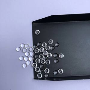 Piedra de cuarzo de cristal Natural de 2mm, cabujón redondo con reverso plano, piedra preciosa suelta del fabricante en línea, India, distribuidor a granel, tienda de proveedores - Product Image 1