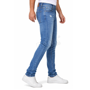 Jeans slim fit pour homme, dernier design, effet délavé, fabriqués au Pakistan, prix bas, couleurs personnalisées. - Product Image 3