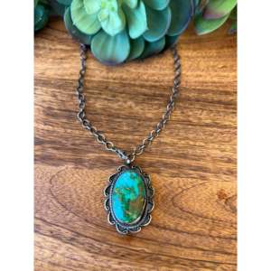 Collier Montagne Sonoraine Sheila Becenti, Turquoise, Agate, Perle, Style Bohème Vintage Chrétien, Cadeau Parfait en Argent Sterling - Product Image 1