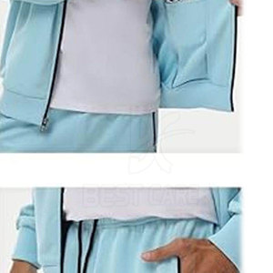 Chándal de algodón 100% con cuello alto, último diseño, logotipo personalizado, talla grande, transpirable, hecho en Pakistán. - Product Image 5
