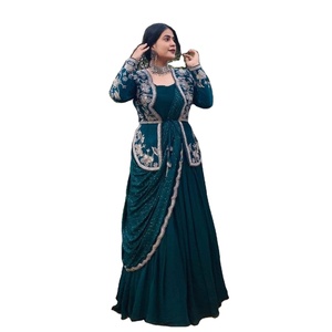 ÚLTIMO DISEÑO DE KOTI CHOLI DE BOLLYWOOD EN SEDA GEORGETTE DE ALTA CALIDAD Y MODA PARA MUJER - Product Image 1