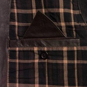 2025 dernières conceptions Logo personnalisé gilet bouffant tenues décontractées personnalisé hiver extérieur vestes hommes gilets en cuir matelassé - Product Image 5