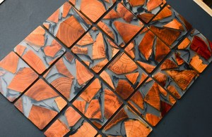 Elegant <b>Black</b> Resin <b>Coasters</b>, Glossy Round Drink <b>Coaster</b> Set with Marble Texture, Stylish Handmade Stone <b>Coasters</b> for Modern - Product Image 6