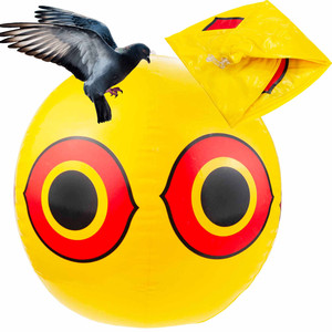 Yellow Bird Deterrent Balloon <b>Plastic</b> <b>Animal</b> Design Effective Pest Control for Pigeons Bats Solid Scare Custom Logo Available - Product Image 1