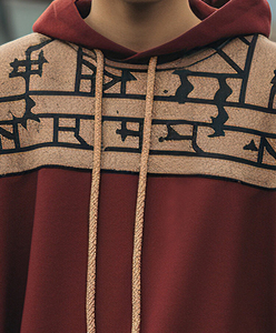 Sweat à capuche décontracté avec impression bouffante pour hommes Tissu polaire confortable avec fermeture éclair de haute qualité Meilleur choix pour l'hiver - Product Image 3