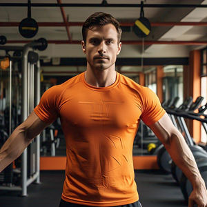 Camiseta de ropa atlética de Yoga para hombre, camisetas de compresión personalizadas para hombre, ropa deportiva para gimnasio, camisetas de compresión para hombre - Product Image 4
