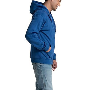 Sweats à capuche zippés personnalisés pour hommes Logo imprimé brodé Sweats à capuche zippés en coton unisexe Sweat à capuche en polaire - Product Image 4