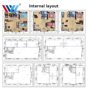 Rumah kontainer baja 20 40 kaki, rumah seluler lipat 2 Kamar Tidur untuk penggunaan rumah atau Hotel - Product Image 3