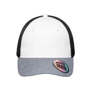 Gorra de malla de 6 paneles Cappellino Melange personalizable, gorra de malla promocional de 6 paneles en diversos colores - Product Image 2