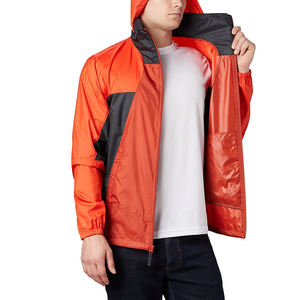 Chaqueta impermeable y transpirable de carcasa dura para hombre, a prueba de viento, impermeable, con cuello con capucha, equipo de exterior de una sola capa con forro - Product Image 4