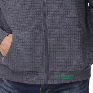 Sweat à capuche personnalisé épais avec double fermeture éclair, 100 % coton French Terry, séchage rapide et respirant, coupe classique unisexe, hiver - Product Image 4
