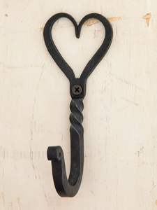 Handcrafted ornate iron <b>wall</b> hooks <b>for</b> coat and hat hanging with vintage rustic design <b>for</b> modern classic interiors - Product Image 5