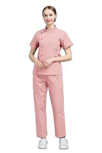 Conjunto de Uniforme Médico Elástico Freshfit para Mujer con Blusa de Cuello en V y Pantalones Jogger, Ligero y Duradero - Product Image 6
