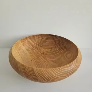 Bol en bois naturel jetable, bol à soupe et à salade en bois écologique, design moderne, logo personnalisé, service de fruits, fêtes - Product Image 5