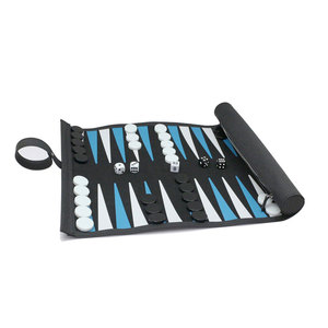 Juego de Ajedrez y Backgammon Portátil al por Mayor, Tablero Enrollable de Cuero PU Cuadrado para Viajes al Aire Libre, Fiestas y Regalos - Product Image 5