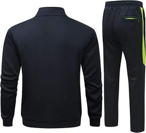 Ensembles de survêtements de sport haut de gamme pour hommes, vêtements de sport, veste à capuche en polaire avec fermeture éclair complète, pantalon de survêtement, costume de survêtement décontracté - Product Image 5