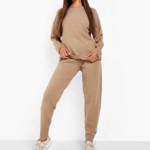 Sudadera básica de lana de alta calidad para mujer, jersey de manga larga con cuello redondo de algodón y poliéster, ropa de abrigo elegante de gran tamaño 2026 - Product Image 4