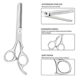 Fuente de alimentación Manual, tijeras de peluquería de acero inoxidable, herramienta de adelgazamiento de corte de pelo para el cuidado de mascotas, instrumentos quirúrgicos - Product Image 3