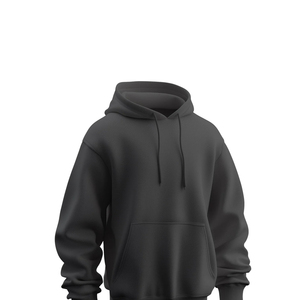 Logo personnalisable surdimensionné grande taille avec poche en coton mélangé teint uni, chaud et respirant pour un usage quotidien élégant - Product Image 2