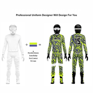 Impression par sublimation pour hommes 100% polyester de qualité supérieure pour motocross Gears Design élégant sérigraphie combinaison de course de moto - Product Image 2