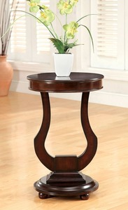Mesa auxiliar de madera de calidad superior con diseño equilibrado y un acabado natural adecuado para varios estilos y espacios del hogar - Product Image 3