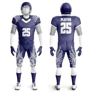 Venta al por mayor de camisetas de fútbol americano para jóvenes, diseño personalizado, calidad, uniforme de práctica con mangas cortas, juego de sublimación impresa - Product Image 4