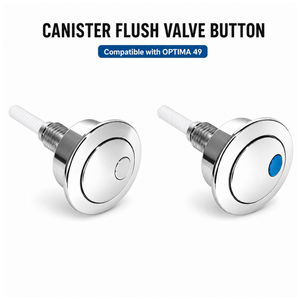 Vanne de chasse d'eau à bouton-poussoir de remplacement JIELIN T2236A, garantie 1 an, compatible <span class=keywords><strong>OPTIMA</strong></span> <span class=keywords><strong>49</strong></span>, en métal chromé fileté - Product Image 1