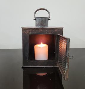 Premium Vintage métal lanterne à la main extérieur décoratif pilier bougeoir haute qualité maison fête raisonnable décor de noël - Product Image 4