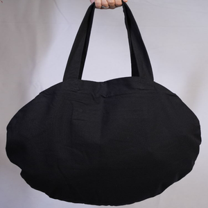 Grand sac fourre-tout en toile 100% coton pour femmes personnalisé pliant réutilisable écologique sacs à provisions à bandoulière haute capacité en vrac - Product Image 2