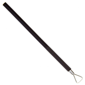 Empujadores de cutículas de acero inoxidable de grado premium Empujadores de pedicura de manicura duraderos con revestimiento negro - Product Image 1