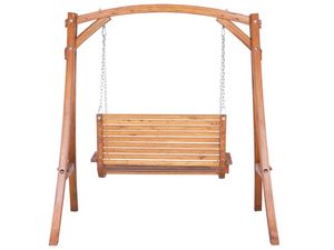 Columpio de Jardín Elora de Madera Maciza con Acabado Marrón para Exteriores - Product Image 3